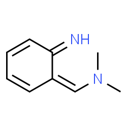 Methanamine, 1-(6-imino-2,4-cyclohexadien-1-ylidene)-N,N-dimethyl-, (1Z)-结构式