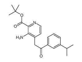 tert-butyl 3-amino-4-[2-oxo-2-(3-propan-2-ylphenyl)ethyl]pyridine-2-carboxylate结构式