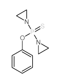 Phosphinothioic acid, bis(1-aziridinyl)-, O-phenyl ester Structure