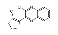 2-Chloro-3-(2-chlorocyclopent-1-en-1-yl)quinoxaline structure