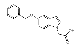 [5-(Benzyloxy)-1H-indol-1-yl]acetic acid结构式