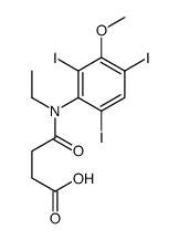 4-(N-ethyl-2,4,6-triiodo-3-methoxyanilino)-4-oxobutanoic acid结构式