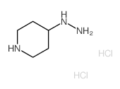 1-(piperidin-4-yl)hydrazine dihydrochloride structure