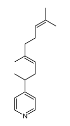 (Z)-4-(1,4,8-trimethyl-3,7-nonadienyl)pyridine结构式