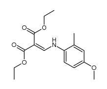 diethyl 2-((4-methoxy-2-methylphenylamino)methylene)malonate Structure