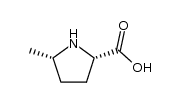 (2S,5S)-5-methylpyrrolidine-2-carboxylic acid Structure