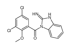 (2-aminobenzimidazol-1-yl)-(3,5-dichloro-2-methoxyphenyl)methanone结构式