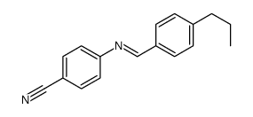 4-[(4-propylbenzylidene)amino]benzonitrile structure