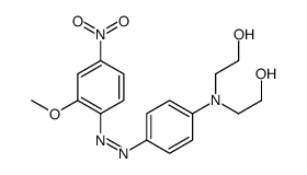 2-[N-(2-hydroxyethyl)-4-[(2-methoxy-4-nitrophenyl)diazenyl]anilino]ethanol结构式