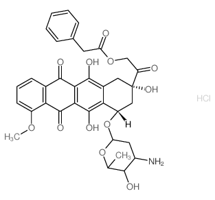 Adriamycin, 14-(phenylacetate), hydrochloride结构式