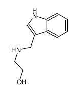 2-(1H-indol-3-ylmethylamino)ethanol结构式