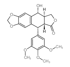 podophyllotoxin Structure