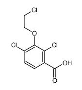 2,4-dichloro-3-(2-chloroethoxy)benzoic acid结构式