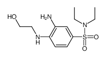 3-氨基-N,N-二乙基-4-[(2-羟基乙基)氨基]苯磺酰胺结构式