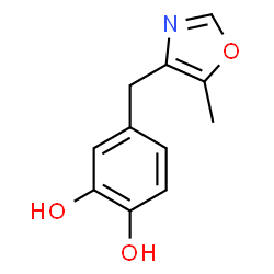 1,2-Benzenediol, 4-[(5-methyl-4-oxazolyl)methyl]- (9CI) structure