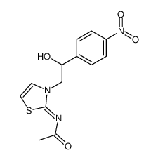 2-(2-acetylimino-thiazol-3-yl)-1-(4-nitro-phenyl)-ethanol Structure