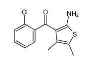 (2-amino-4,5-dimethylthiophen-3-yl)-(2-chlorophenyl)methanone Structure