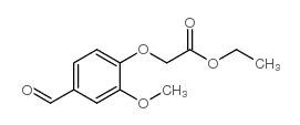 (4-甲酰基-2-甲氧基苯氧基)乙酸乙酯结构式