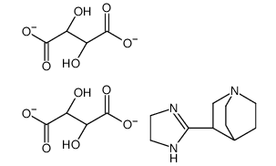 3-(4,5-dihydro-1H-imidazol-2-yl)-1-azabicyclo[2.2.2]octane,(2R,3R)-2,3-dihydroxybutanedioate Structure
