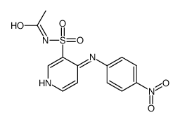 N-[4-(4-nitroanilino)pyridin-3-yl]sulfonylacetamide结构式