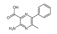 3-amino-5-methyl-6-phenyl-pyrazine-2-carboxylic acid结构式