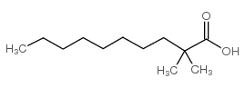 Decanoic acid,2,2-dimethyl- Structure