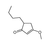 5-Butyl-3-methoxy-2-cyclopenten-1-one结构式