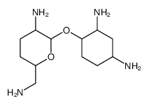 [(1S)-2β,4β-Diaminocyclohexyl]2,6-diamino-2,3,4,6-tetradeoxy-α-D-erythro-hexopyranoside结构式