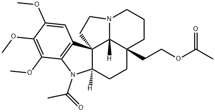 1-Acetyl-15,16,17-trimethoxyaspidospermidin-21-ol acetate structure