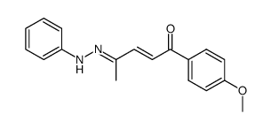 1-(4-Methoxyphenyl)-4-phenylhydrazono-2-penten-1-on结构式