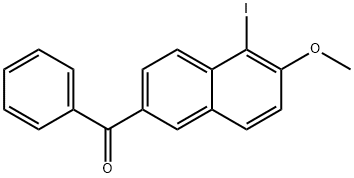 (5-Iodo-6-methoxy-2-naphthalenyl)phenylmethanone结构式