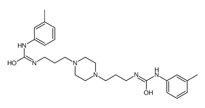 1-(3-methylphenyl)-3-[3-[4-[3-[(3-methylphenyl)carbamoylamino]propyl]piperazin-1-yl]propyl]urea结构式