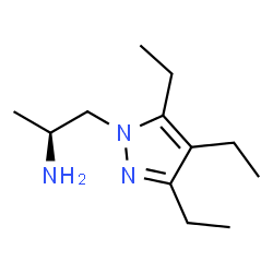 1H-Pyrazole-1-ethanamine,3,4,5-triethyl-alpha-methyl-,(alphaS)-(9CI) Structure
