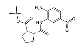 Boc-proline 2-amino-5-nitrothioanilide结构式