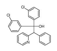 1,1-Di(3-chlorophenyl)-2-phenyl-2-(2-pyridyl)ethanol结构式