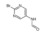 Formamide, N-(2-bromo-5-pyrimidinyl)- (9CI) structure