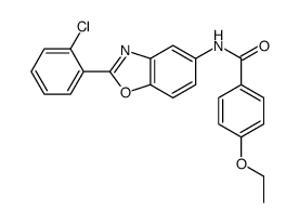 N-[2-(2-chlorophenyl)-1,3-benzoxazol-5-yl]-4-ethoxybenzamide结构式