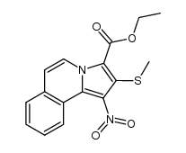 ethyl 2-methylthio-1-nitropyrrolo[2,1-a]isoquinoline-3-carboxylate Structure