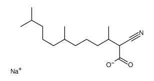 2-Cyano-3,7,11-trimethyldodecanoic acid sodium salt Structure