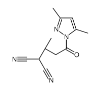 2-[(2S)-4-(3,5-dimethylpyrazol-1-yl)-4-oxobutan-2-yl]propanedinitrile结构式