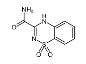 1,1-dioxo-4H-1λ6,2,4-benzothiadiazine-3-carboxamide结构式