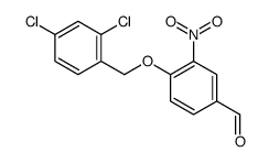 4-[(2,4-dichlorophenyl)methoxy]-3-nitrobenzaldehyde结构式