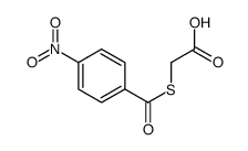 2-(4-nitrobenzoyl)sulfanylacetic acid结构式