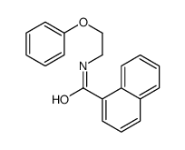 N-(2-phenoxyethyl)naphthalene-1-carboxamide结构式