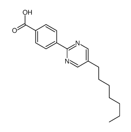 4-(5-Heptyl-2-pyrimidinyl)-benzoic acid结构式