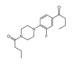 1-[4-(4-butanoylpiperazin-1-yl)-3-fluorophenyl]butan-1-one结构式