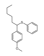 1-Methoxy-4-[1-(phenylthio)hexyl]benzene picture