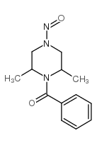 4-Benzoyl-3,5-dimethyl N-nitrosopiperazine结构式