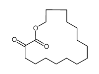 oxacycloheptadecane-2,3-dione Structure