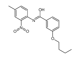 3-butoxy-N-(4-methyl-2-nitrophenyl)benzamide Structure